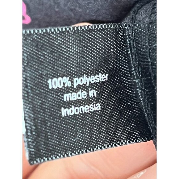 Lane Bryant Top Women 14 Black Floral Ruffle Heart Pullover Whimsigoth Fairy 80s - Picture 7 of 11